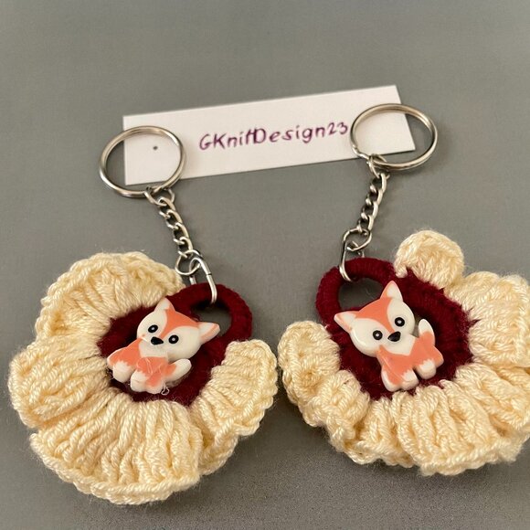 Crochet Keychains, Lightweight Charm Set, Backpack Charms, Keychain Charm - Picture 7 of 7